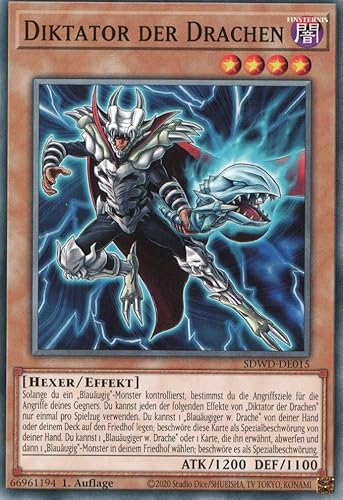 SDWD-DE015 - Diktator Der Drachen - Common - 1.Auflage - Deutsch - Structure Deck: Blue-Eyes White Destiny - mit MZTCG Versandschutz - Yugioh von MZTCG