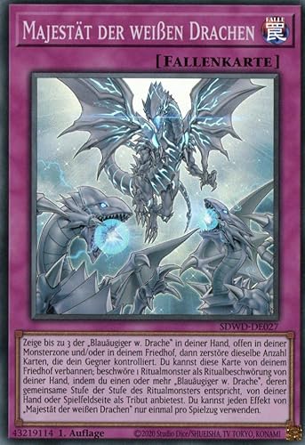 SDWD-DE027 - Majestät Der Weißen Drachen - SuperRare - 1.Auflage - Deutsch - Structure Deck: Blue-Eyes White Destiny - mit MZTCG Versandschutz - Yugioh von MZTCG