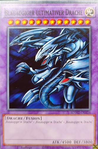 SDWD-DE034 - Blauäugiger Ultimativer Drache - Common - 1.Auflage - Deutsch - Structure Deck: Blue-Eyes White Destiny - mit MZTCG Versandschutz - Yugioh von MZTCG