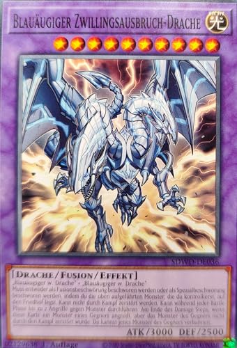 SDWD-DE036 - Blauäugiger Zwillingsausbruch-Drache - Common - 1.Auflage - Deutsch - Structure Deck: Blue-Eyes White Destiny - mit MZTCG Versandschutz - Yugioh von MZTCG