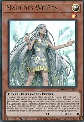 SDWD-DE041 - Maid des Weißen - UltraRare - 1.Auflage - Deutsch - Structure Deck: Blue-Eyes White Destiny - mit MZTCG Versandschutz - Yugioh von MZTCG