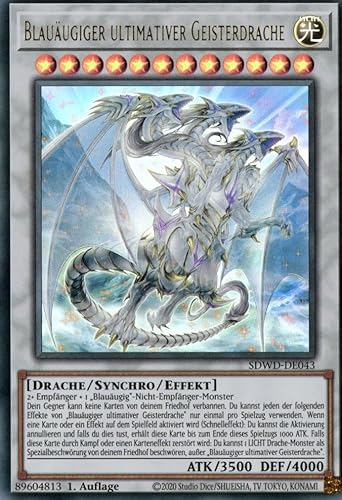 SDWD-DE043 - Blauäugiger Ultimativer Geisterdrache - UltraRare - 1.Auflage - Deutsch - Structure Deck: Blue-Eyes White Destiny - mit MZTCG Versandschutz - Yugioh von MZTCG