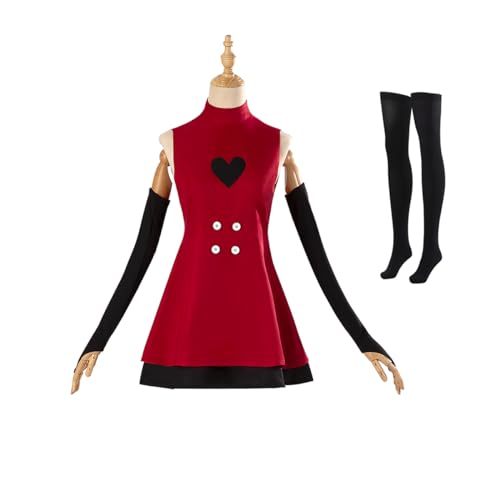 MZXDY Charlie Morningstar Dress Hotel Charlie Cosplay-Kostüm für Halloween (2XL, komplettes Set) von MZXDY