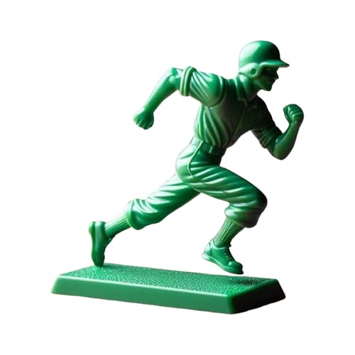 MaNMaNing Interessanter grüner Baseball-Soldat-Charakter, klassisches Spielzeugset, Baseball-Spieler-Statue, neuartige Mini-Soldat-Statue, geeignet für die Dekoration des Schreibtischs (F, One Size) von MaNMaNing