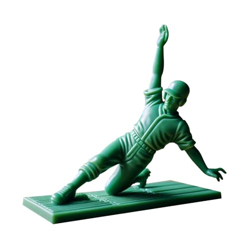 MaNMaNing Interessanter grüner Baseball-Soldat-Charakter, klassisches Spielzeugset, Baseball-Spieler-Statue, neuartige Mini-Soldat-Statue, geeignet für die Dekoration des Schreibtischs (G, One Size) von MaNMaNing