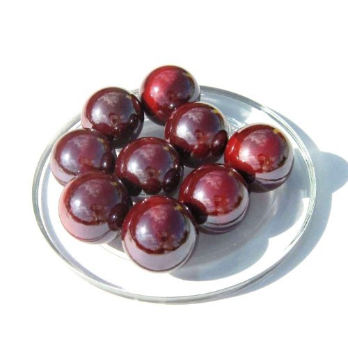 MaRécréation XA-5HFES-FI24 2 Glaskugeln, rot, 25 mm MaRécréation XA-5HFES-FI24 2 Glaskugeln, rot, 25 mm von MaRécréation