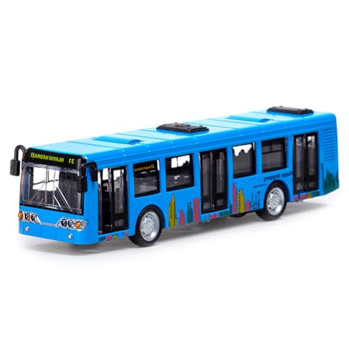 MaSif Bus Spielzeug, Bus Spielzeugauto, Vielseitig einsetzbar, Blau Bus Automodell, Spielzeug Bus für Kinder Geschenk Spielzeug Autobus - Blau von MaSif