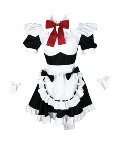 MaYng Anime Maria Mikhailovna Kujou Cosplay Kostüm Damen Halloween Uniform Anzug Schwarz Outfits (XS) von MaYng