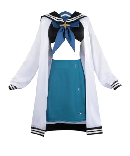 MaYng Anime Matama Akoya Cosplay Kostüm Damen Halloween Schuluniform Anzug Komplettes Set Outfits (Medium) von MaYng