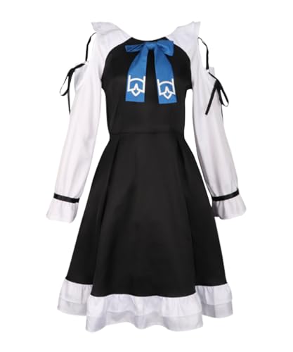 MaYng Anime Miki Sayaka Cosplay Kostüm Damen Halloween Uniform Anzug Komplettes Set Schwarz Outfits (XS) von MaYng