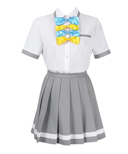 MaYng Anime Yanami anna Cosplay Yakishio Remon Kostüm Komari Chika Damen Halloween-Uniform, Anzug, Outfits (Blau, Größe S) von MaYng