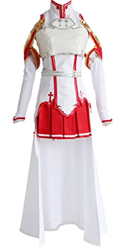 MaYng Anime Yuuki Asuna Cosplay Kostüm Damen Halloween Uniform Anzug Komplettes Set Outfits (Medium) von MaYng