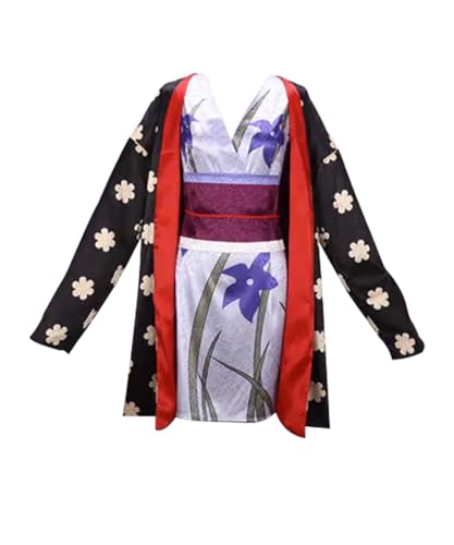 MaYng Damen Anime Nico Robin Cosplay Kostüm Lila Kimono Halloween Cosplay Party (klein) von MaYng