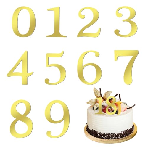 Mabor 0-9 Zahlen Tortendeko Geburtstag Gold Zahl Kuchen Dekoration Acryl Cake Topper Geburtstag für Jubiläen Gedenkfeiern Kindertaufen Abschlussfeiern Mabor 0-9 Zahlen Tortendeko Geburtstag Gold Zahl Kuchen Dekoration Acryl Cake Topper Geburtstag für Jubiläen Gedenkfeiern Kindertaufen Abschlussfeiern von Mabor