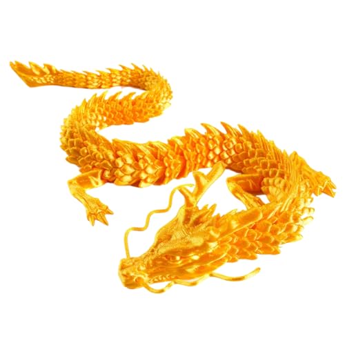 3D-gedruckter Drache, realistischer beweglicher Drache mit beweglichen Gelenken, 3D-gedruckte Drachen-Modell-Figuren, realistisches Drachenspielzeug, sichere Aquarium-Dekoration für Zuhause, Aquarium von Maciun