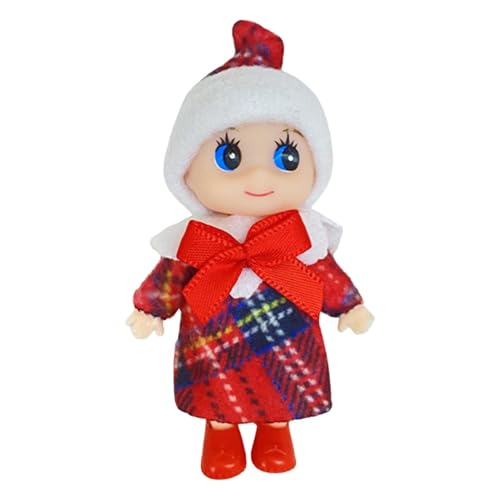 Maciun Weihnachtliche Babypuppe für und Mädchen, Weihnachtszubehör, kleine Babypuppe, Weihnachtstradition, Babypuppe für und Mädchen, Weihnachtstradition von Maciun