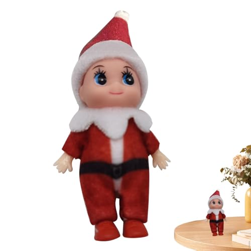 Weihnachtspuppe Zwillinge Winzige Weihnachtspuppen Zwillingspuppe Zwillingspuppe Weihnachten Miniaturzubehör Niedliche Tiny Baby Doll Zwillinge Winzige Weihnachtspuppen Weihnachten Neuheit Spielzeug von Maciun