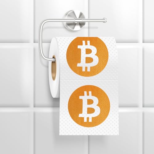 Lustiges Klopapier, Bitcoin Geschenke, Toilettenpapier lustig, Klopapier lustig bedruckt von Mad Monkey