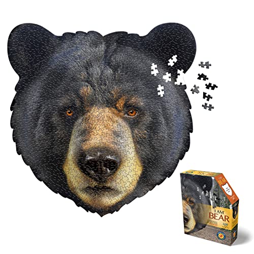 Madd Capp 883004 Shape Puzzle Schwarzbär, Konturpuzzle 550 Teile, für Kinder und Erwachsene von Madd Capp