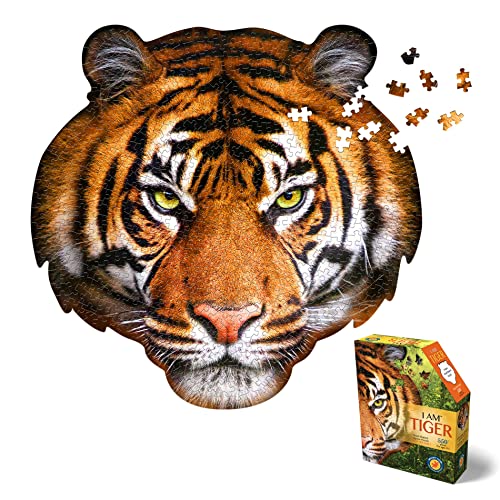 Madd Capp 883005 Shape Puzzle Tiger, Konturpuzzle 550 Teile, für Kinder und Erwachsene von Madd Capp