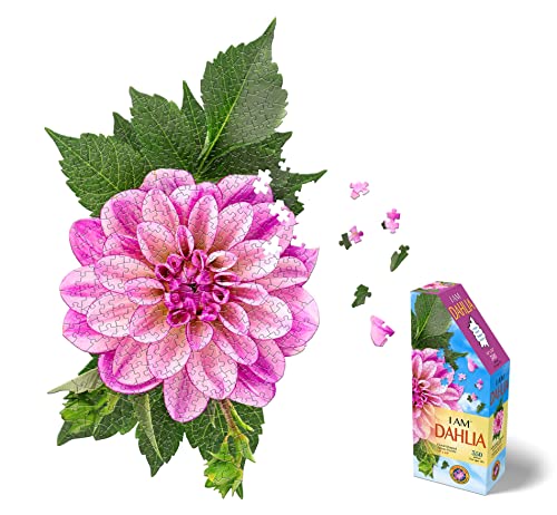 Madd Capp: I Am Dahlia - 350 Teile Puzzle - 8001 - Ab 10+ Einzigartiger floraler Rand, herausfordernder zufälliger Schnitt, inklusive pädagogischer Madd Capp Fun Facts von Madd Capp