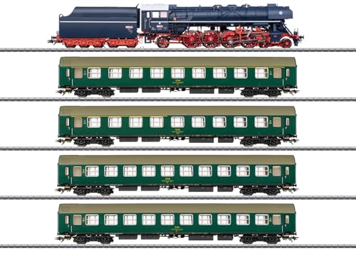 Märklin H0 - Museumszug (Dampflokomotive „Albatros“ mit Vier Personenwagen) - mfx+ Digital-Decoder - Sound, Licht & Rauch - Filigrane Metallkonstruktion – Epoche VI - 26498 Märklin H0 - Museumszug (Dampflokomotive „Albatros“ mit Vier Personenwagen) - mfx+ Digital-Decoder - Sound, Licht & Rauch - Filigrane Metallkonstruktion – Epoche VI - 26498 von Märklin