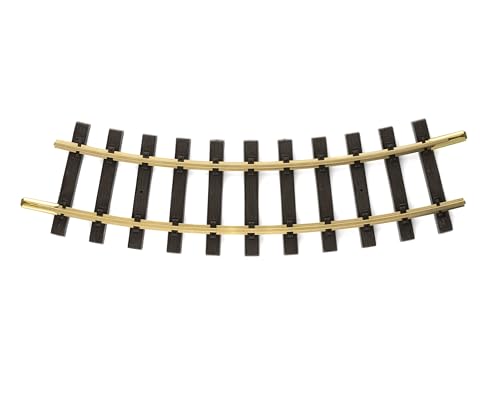 LGB – gebogenes Gleis R1-600 mm – 30° - L11000, gebogenes Gleiselement, Gleiserweiterung für Gartenbahn, Gleismaterial, Zubehör, Spur G, Maßstab 1:22,5 von LGB