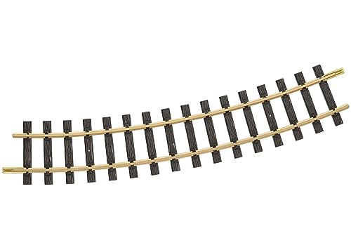 LGB – gebogenes Gleis Radius 3-22,5° – L16000, gebogenes Gleiselement, Gleiserweiterung für Gartenbahn, Gleismaterial, Zubehör, Spur G, Maßstab 1:22,5 von Märklin