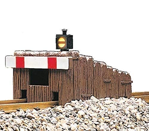 LGB – Gartenbahn Prellbock mit Beleuchtung – L10310, Zubehör für Anlagenbau, Gleissperrsignal, Gleismaterial, für gerade Gleise, Spur G von Märklin