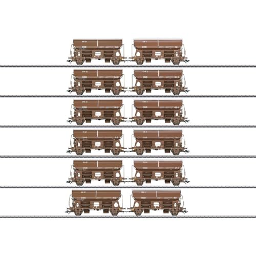 Märklin 046309 Schwenkdachwagen-Set, braun von Märklin