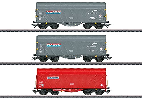 Märklin 047224 Schiebeplanenwagen-Set, bunt von Märklin