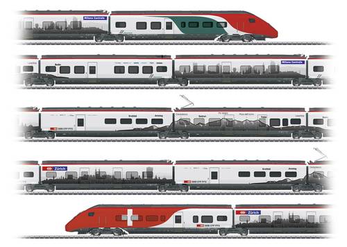 Märklin 39811 H0 Hochgeschwindigkeits-Triebzug RABe 501 Giruno der SBB von Märklin