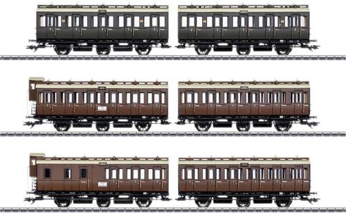 Märklin 42047 H0 6er-Abteilwagen-Set der KPEV von Märklin