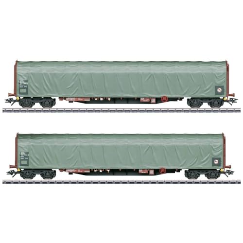 Märklin 47114 H0 2er-Set Schiebeplanenwagen der DSB von Märklin