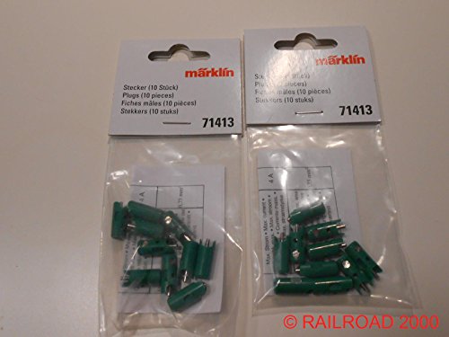 Märklin 71413 - Stecker grün, 2X 10 Stück von Märklin