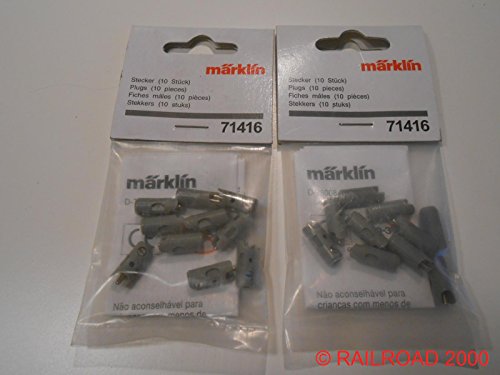 Märklin 71416 - Stecker grau, 2X 10 Stück von Märklin