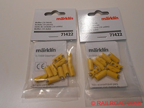 Märklin 71422 - Muffen gelb, 2X 10 Stück von Märklin