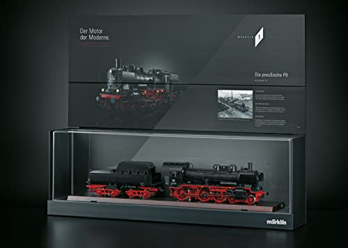 Märklin Spur 1 Präsentationsvitrine passendem Klappschild für die Baureihe 38 ohne Lok von Märklin