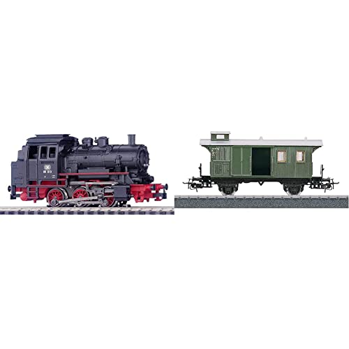 Märklin - Dampflokomotive BR 89.0 DB, Ep.III & Gepäckwagen grün - Modell-Eisenbahn-Zug - Kinder - Unisex von Märklin