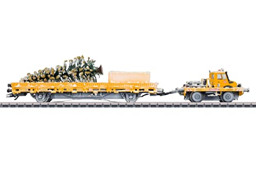 Marklin 39942 DB Bahnbau Unimog Straßen-/Schienen-Weihnachts-Set VI (~AC-Sound) von Märklin