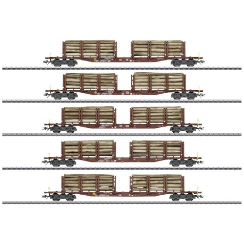 Rungenwagen-Set Holztransport von Märklin