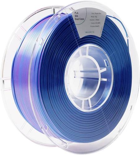 Maertz PMMA-1021-004 PMMA-1021-004 Filament PLA-Seide Seidig glänzend 1.75mm 1000g Lila, Blau 1St. von Maertz