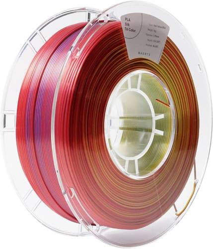 Maertz PMMA-1022-005 PMMA-1022-005 Filament PLA-Seide Seidig glänzend 1.75mm 1000g Rot, Gelb, Blau von Maertz