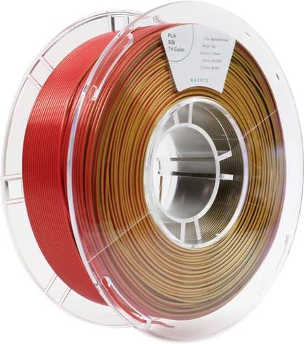 Maertz PMMA-1022-006 PMMA-1022-006 Filament PLA-Seide Seidig glänzend 1.75mm 1000g Schwarz, Rot, Go von Maertz