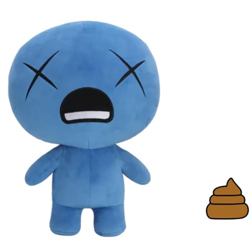 Maestro Media: The Binding of Isaac - Blue Baby Plush - 27.9 cm Jumbo & Mini Poop Plush, Video Game Merchandise, Collectible Stuffed Figure, Licensed von Maestro Media