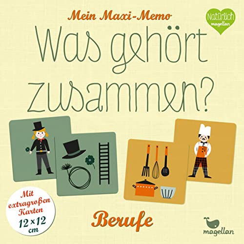 was gehört zusammen? - Berufe (Kinderspiel): Mein Maxi-Memo von Magellan