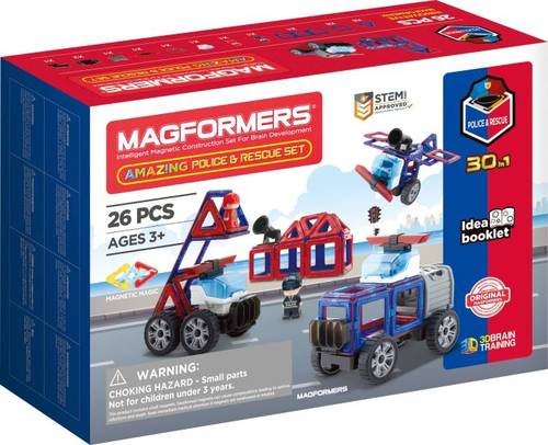 Magformers Amazing Police & Rescue Set 26 Teile 278-58 von No Name