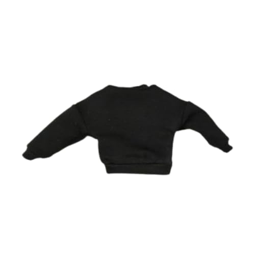 MagiDeal 1/12 Actionfigur Pullover Kostüme für Kinder Dekoration Foto Requisiten Miniaturpuppenkleidung Kleid für 6 Zoll Figur Körper, Schwarz von MagiDeal