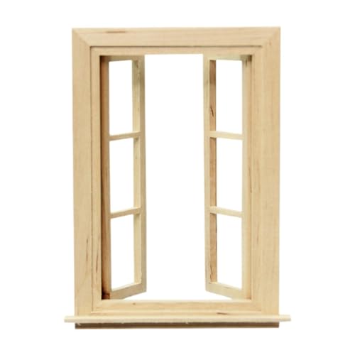 MagiDeal 1/12 Dollhouse Fenster Puppenhauszubehör Fenstermodell Mini Möbel für Schlafzimmer Küchenzimmer Dekoration von MagiDeal