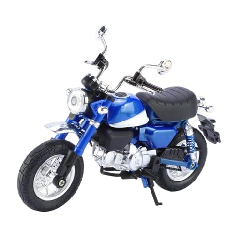 MagiDeal 1/12 Motorrad Modell Miniatur Statue Tabletop Mittelpunkt Szenario Decor Motorrad Figurine Legierung für Wohnzimmer Desktop, Blau von MagiDeal